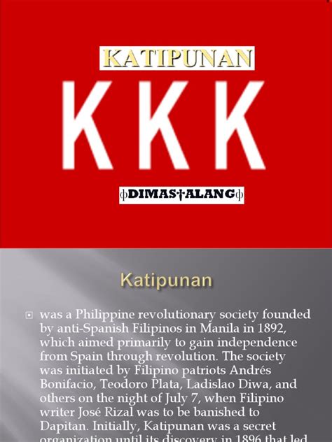 Katipunan | PDF | Revolutions | Philippines