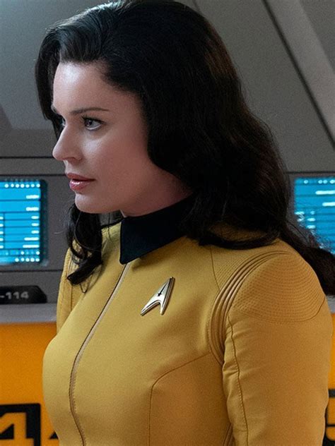 Rebecca Romijn Star Trek Discovery Number One Yellow Jacket — Marvel Jacket