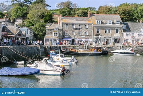 Yachts and Motor Boats Moored in Padstow Harbour. Editorial Image ...