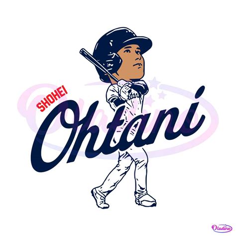 Shohei Ohtani Los Angeles Dodgers Baseball Svg