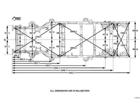 Frame Dimensions: Jeep JK 2 door - Jeep Wrangler Forum | Jeep jk, Jeep ...