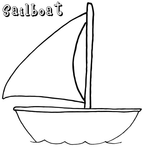 Sailboat Coloring Pages - Free Printable Coloring Pages for Kids