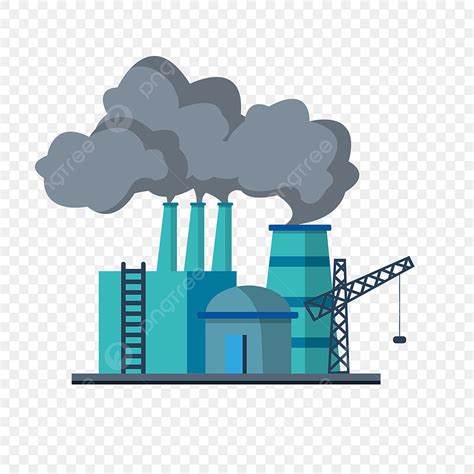 Exhaust Air Vector PNG Images, Chemical Plant Exhaust Air Pollution ...