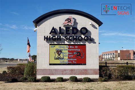 Entech Signs - Alpha-LED - Gallery | Aledo High School - LED Signs For ...