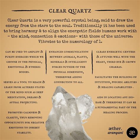 clear quartz meaning | Clear quartz, Power crystals, Clear quartz crystal