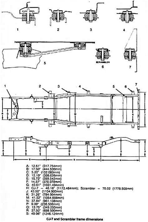 Jeep cj frame dimensions