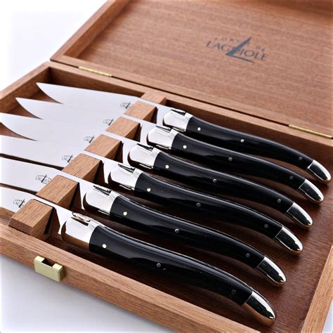 Forge de Laguiole Steak Knife Storage Box - Sapele Wood - Forge de ...