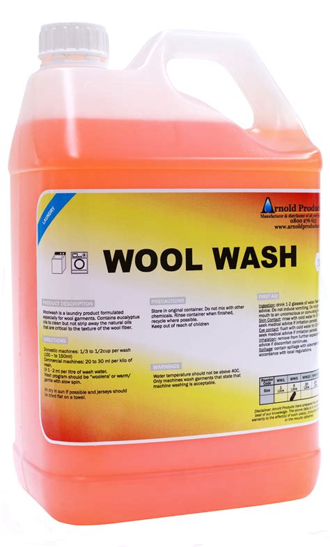 5L WOOL WASH | Arnold Products Limited