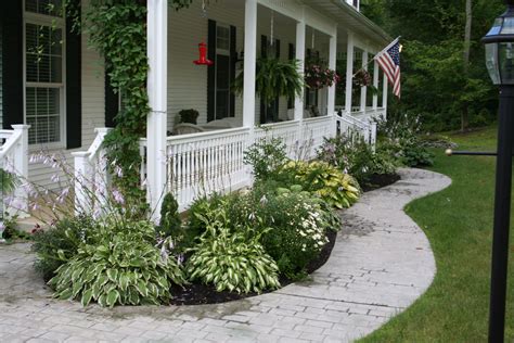 Landscape Front Porch Landscape Porch Garden Front Porch with Front ...