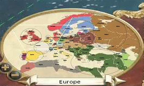 The map shows what I identified as the European Provinces out of the ...