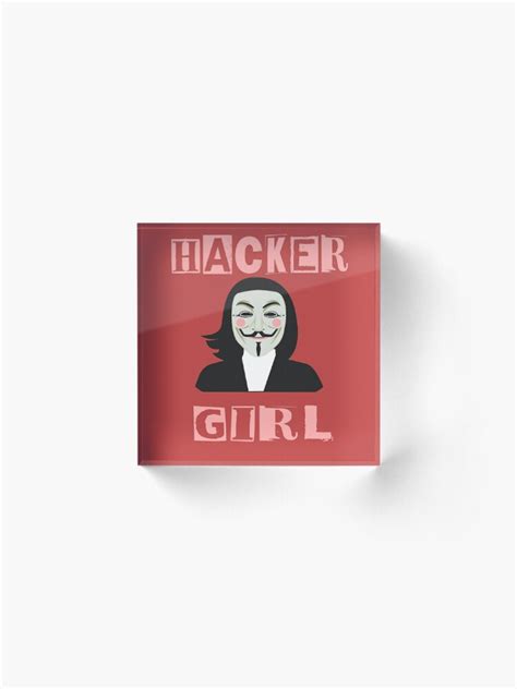 "Anonymous Mask Hacker Girl Project Zorgo Game Master PZ4" Acrylic ...