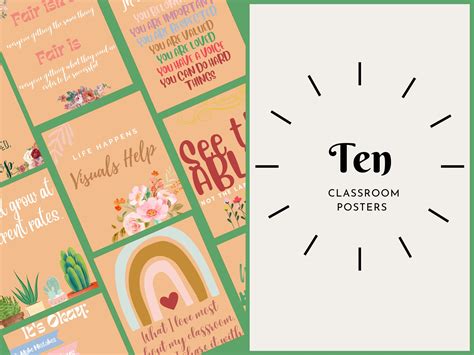 Special Education Classroom Poster Bundle L Boho Decor for - Etsy