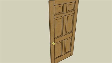 Sketchup Components 3D Warehouse - Oak door