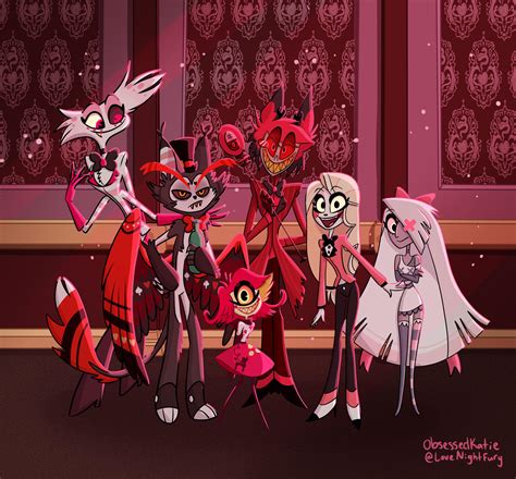 Hazbin Hotel Staff Photo by ObsessedKatie on DeviantArt