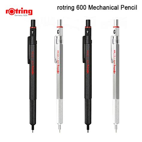 Rotring-600-0-5-0-7mm-Automatic-Mechanical-Pencil-silver-black-Metal ...