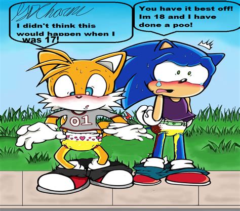 Teenage sonic and tails in public in nappies! by The-Tails-Fan-Club on ...