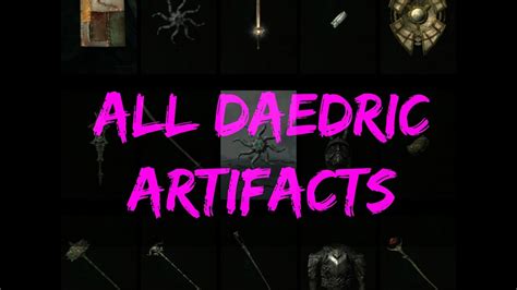 Skyrim (Remastered) All Daedric Artifacts - Oblivion Walker Achievement ...