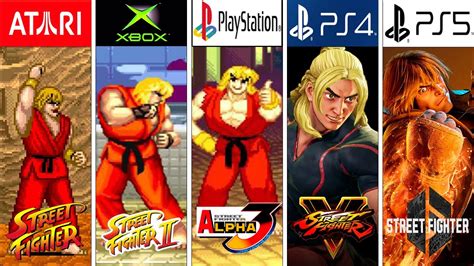 Evolution of Ken Street Fighter #streetfighter #gamehistory # ...