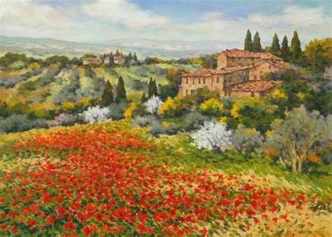 Paolo Bigazzi | Landscape paintings, Landscape artist, Tuscany landscape