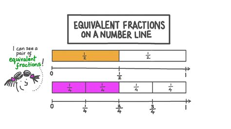 Lesson Video: Equivalent Fractions on a Number Line | Nagwa