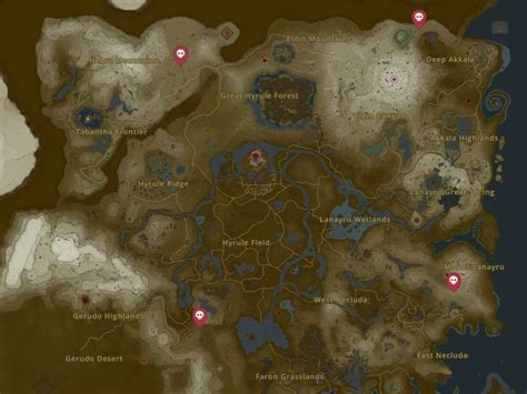 All Dragon Locations - The Legend of Zelda: Tears of the Kingdom - GameRiv