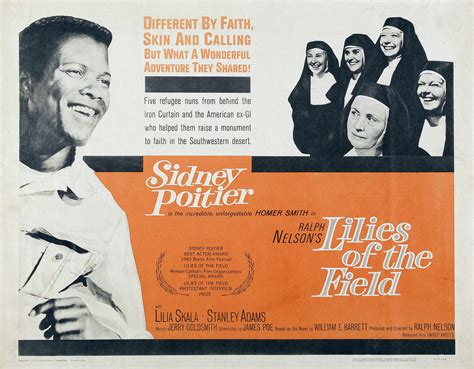 LILIES OF THE FIELD ~ starring Sidney Poitier. One of my favorites ...