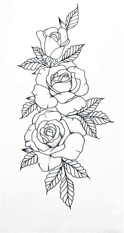 rose tattoo designs outline - Devora Adair