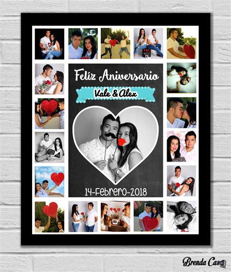 COLLAGE ANIVERSARIO VERTICAL | Regalo de collage de foto, Regalos de ...