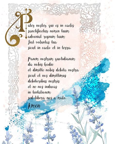 Rosary Prayers in Latin Bundle Catholic Printable Wall Art - Etsy