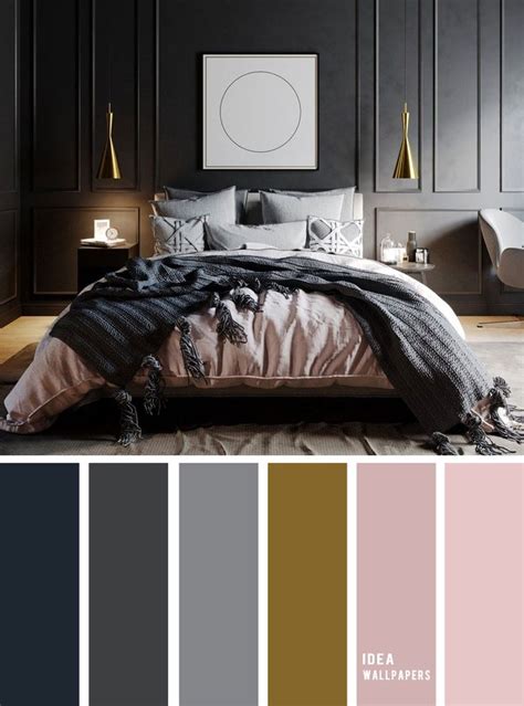 10 Best Color Schemes for Your Bedroom { Dark Grey + Mauve }, grey ...