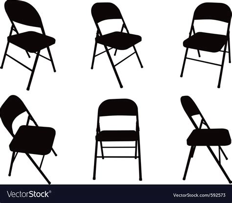 Chair silhouette Royalty Free Vector Image - VectorStock