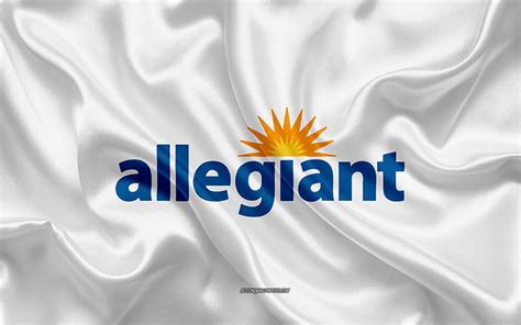 Allegiant Air logo, airline, white silk texture, airline logos ...