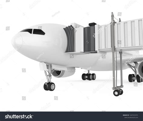 Airplane Jet Bridge Isolated 3d Rendering 스톡 일러스트 1267910731 | Shutterstock