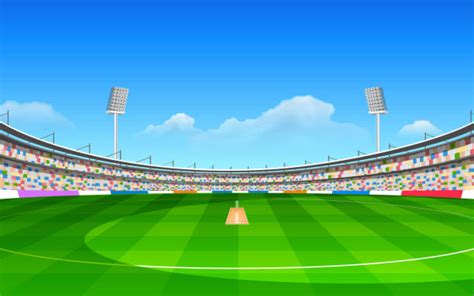 1,200+ Cricket Ground Stock Illustrations, Royalty-Free Vector Graphics ...