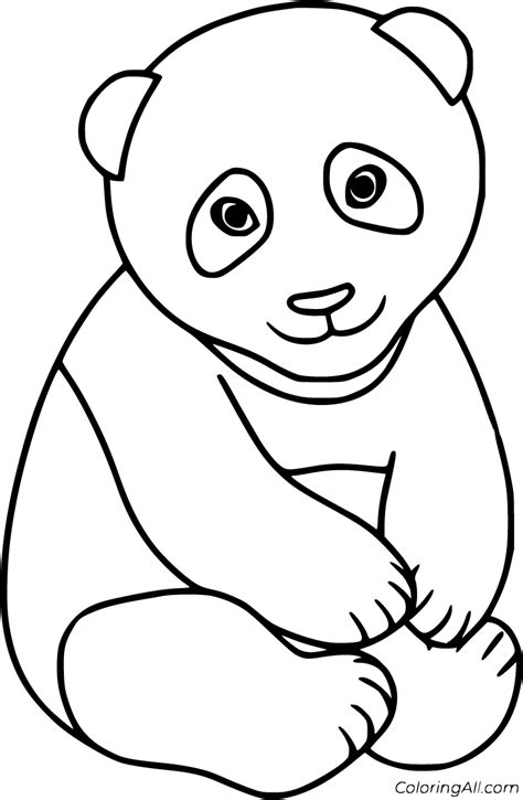 Giant Panda Coloring Sheet Coloring Pages