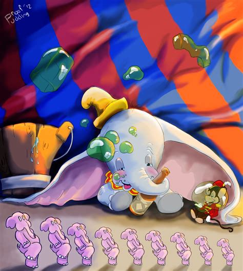 *DUMBO & TIMOTHY Q. MOUSE ~ Dumbo, 1941.....Pink Elephants..... ⊱ ...