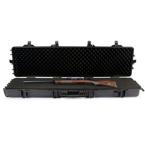 Tough Move 54 Inch Double Shotgun Rifle Case - Hard Plastic Travel ...