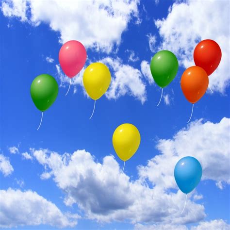 Floating Balloons Free Stock Photo - Public Domain Pictures