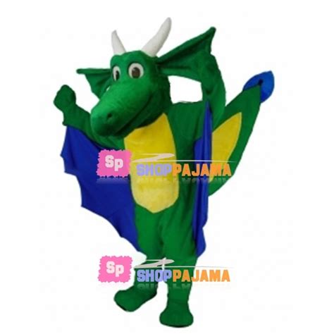 Green Dragon Mascot Costume