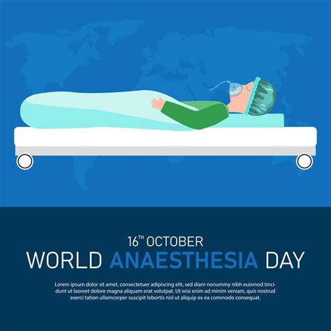 Premium Vector | Anesthesia day also known as world anesthesia day