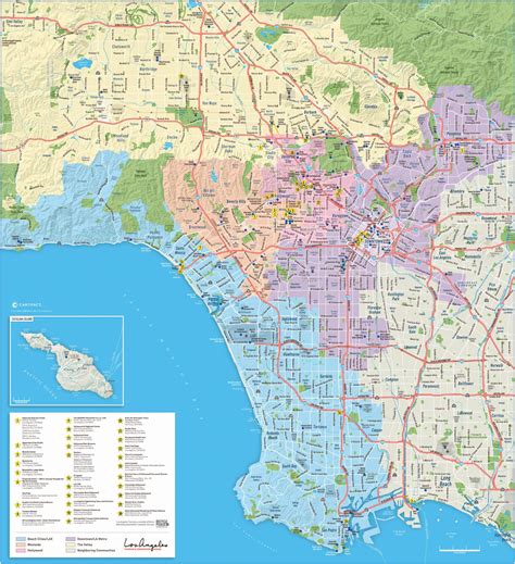 Map of la - A map of la (California - USA)