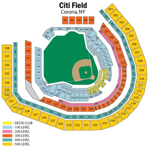 8 Pics Citi Field Seating Chart With Seat Numbers And Description ...