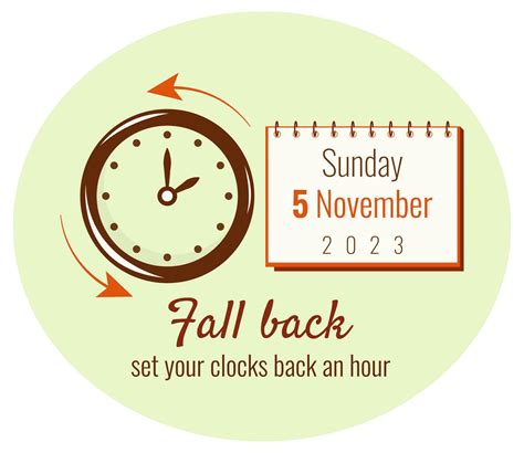 Daylight saving time ends. Fall back change clocks. Vector illustration ...