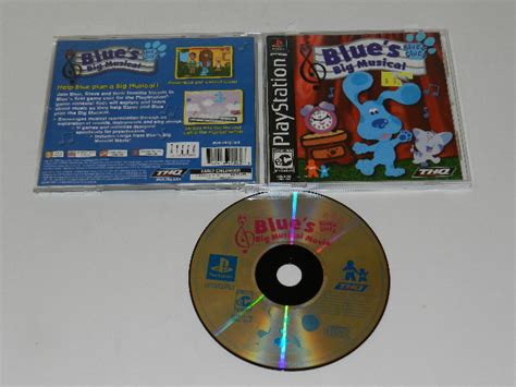 Blue's Clues Blue's Big Musical Playstation PS1 Video Game Complete | eBay