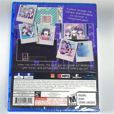 OMORI PS4 USA FactorySealed Physical NEW FanGamer RPG OMOCAT 2022