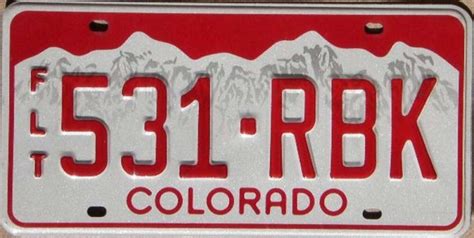 Colorado License Plates for Sale from Paranogonah.com