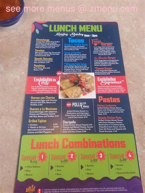 Online Menu of La Bamba Mexican Bar & Grill Restaurant, Kennesaw ...