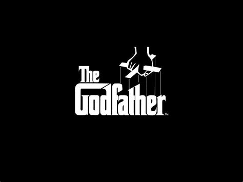 Godfather Hand Logo Wallpaper In White