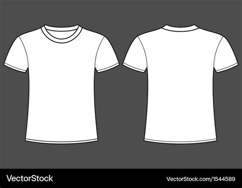 Blank t-shirt template front and back Royalty Free Vector