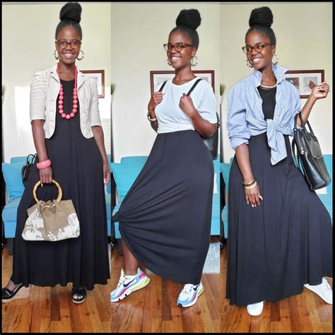 How To Wear Black Maxi Skirts